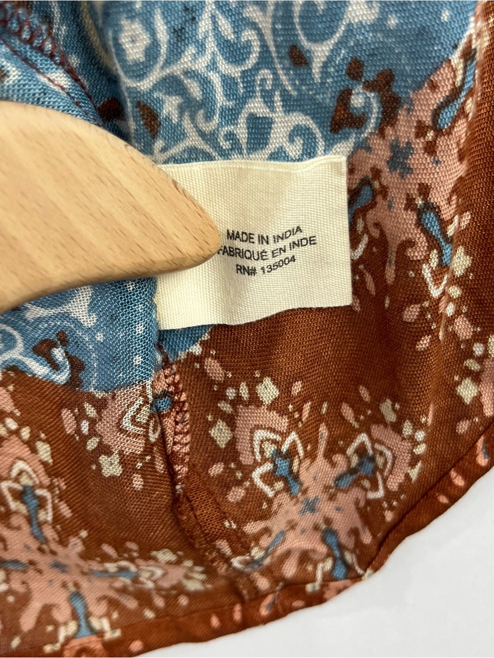 Natural Reflections L/XL Boho Paisley Kimono Cardigan Open Front Flowy - Picture 6 of 7